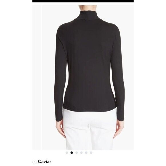 St John Caviar Nwot 298$ Nuda Fine Turtleneck Nwot classic evening elegant - Picture 2 of 7